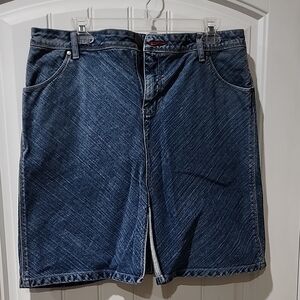 Cato Dark Wash Denim Skirt